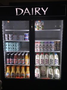 Fridge with milks inside