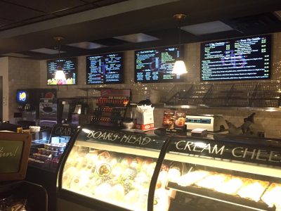 Deli counter and menus